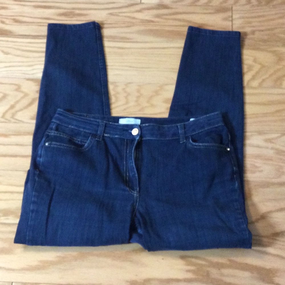 12 Oltre Dark Blue Paris Skinny Jeans